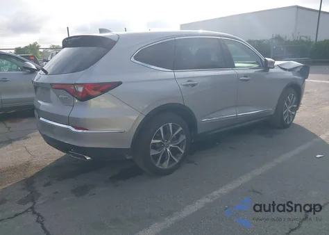 2024 Acura Mdx Technology Package из США, поврежденный, VIN 5J8YD9H40RL007899